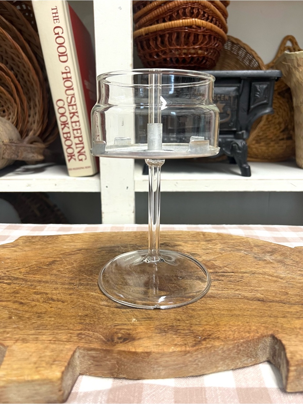 Pyrex flamware percolator parts innards glass stem basket replacement